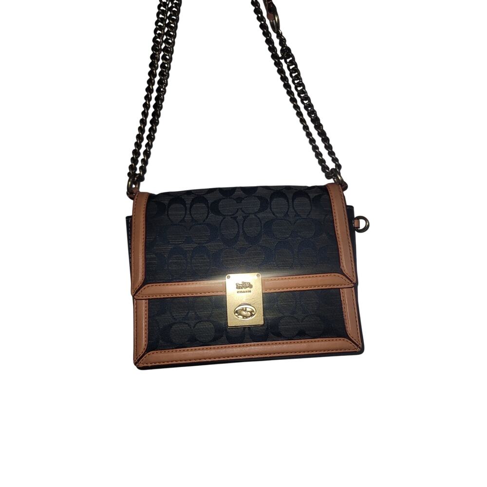 Coach Hutton Denim Chambray shoulder bag